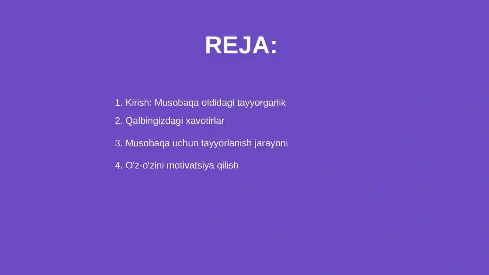 Musobaqa davridagi psixik holatlar 2