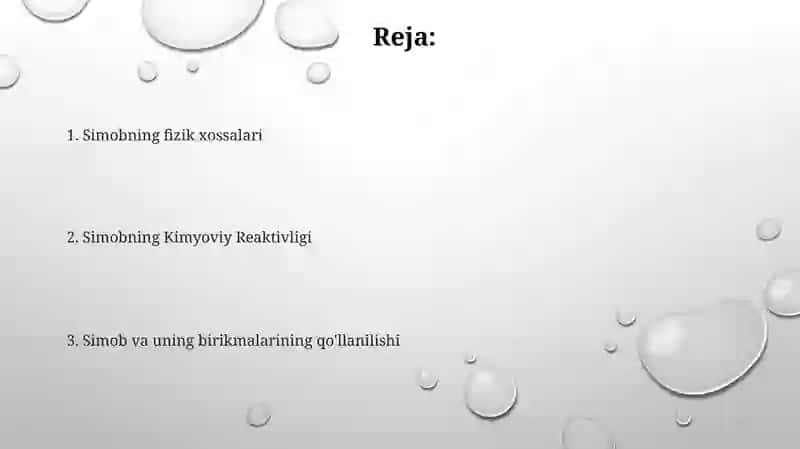 Simob va uning birikmalari 2