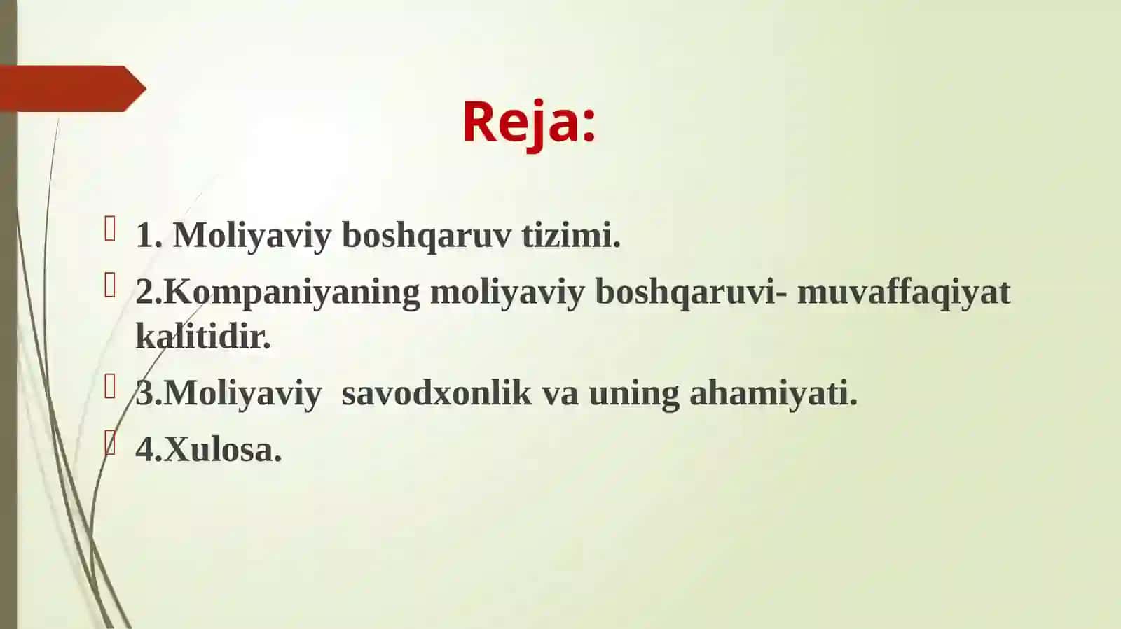 Moliyaviy boshqaruv tizimi 2