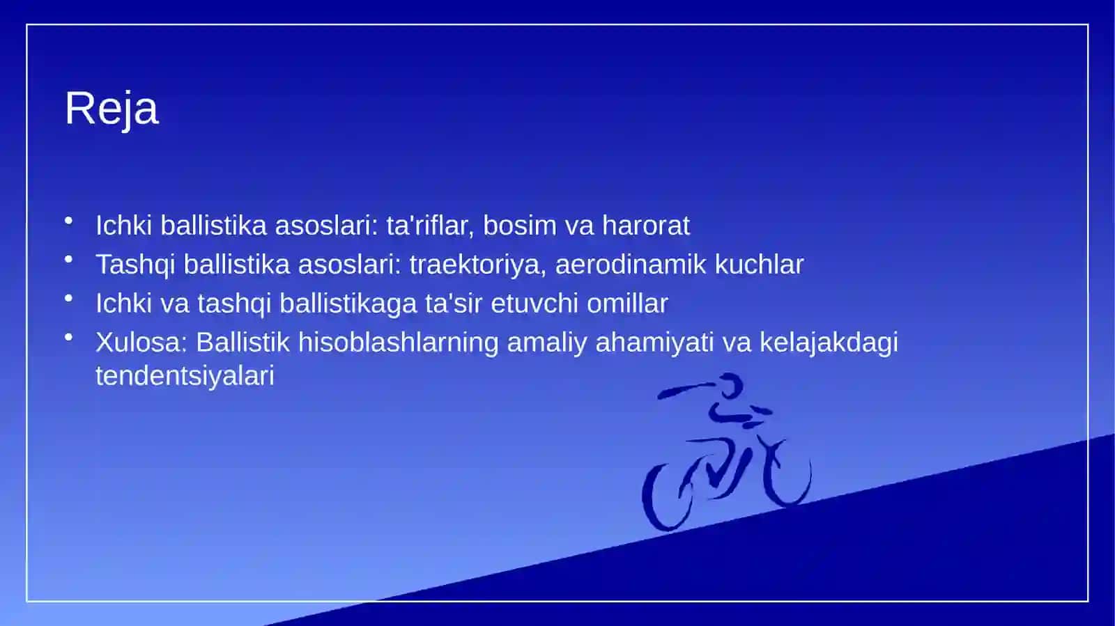 Ichki va tashqi ballistika boʻyicha maʼlumotlar 2