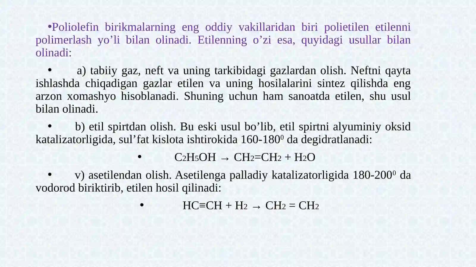 YUQORI MOLEKULYAR BIRIKMALARNING UMUMIY XOSSALARI 2
