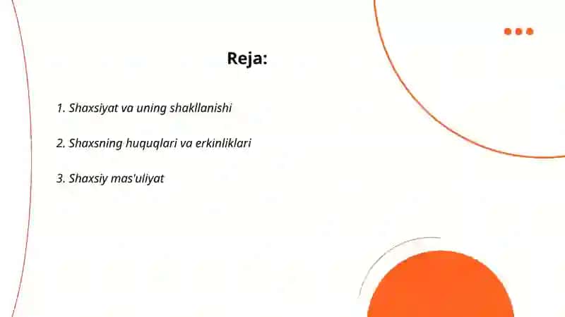 Shaxsiyat va uning shakllanishi 2
