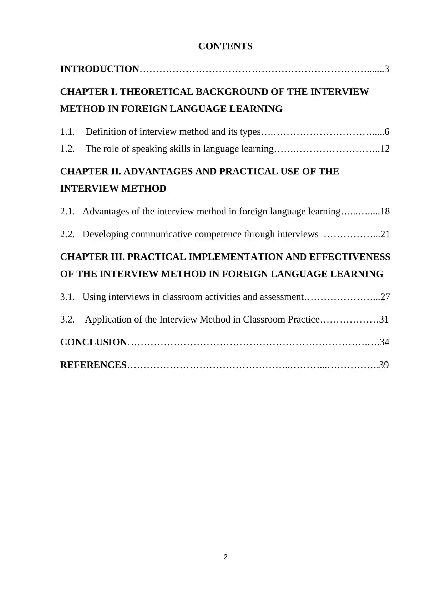 Advantages of interview methods in foreign language learning 2