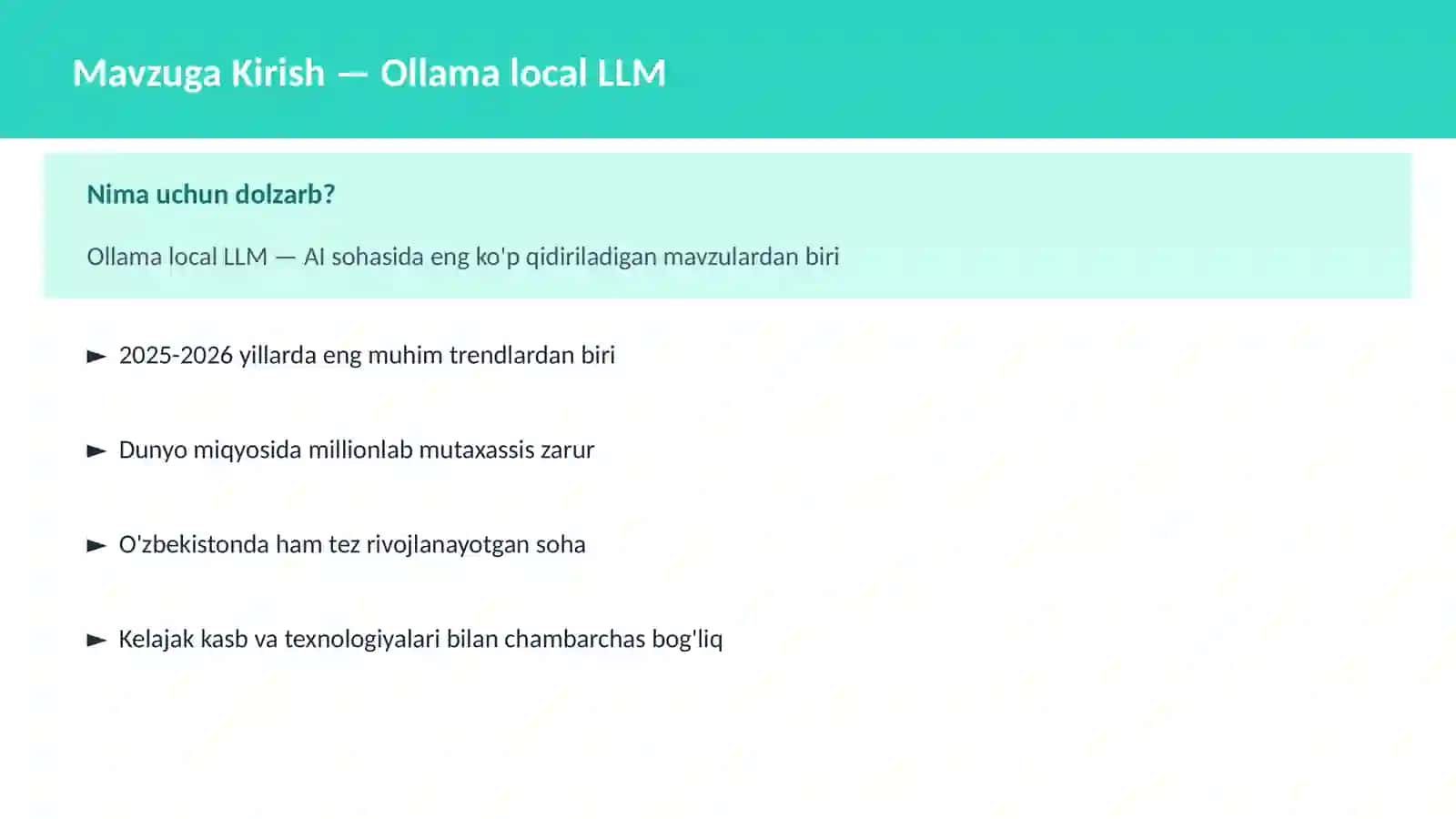 GENERATIVE AI VA LLM 2