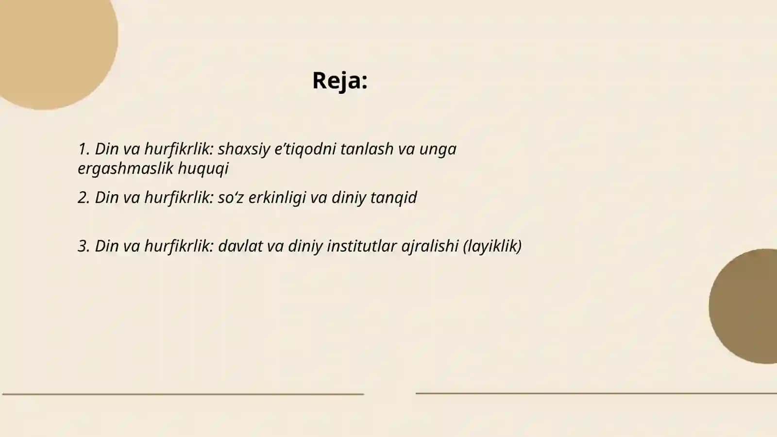 Din va hurfikrlik 2