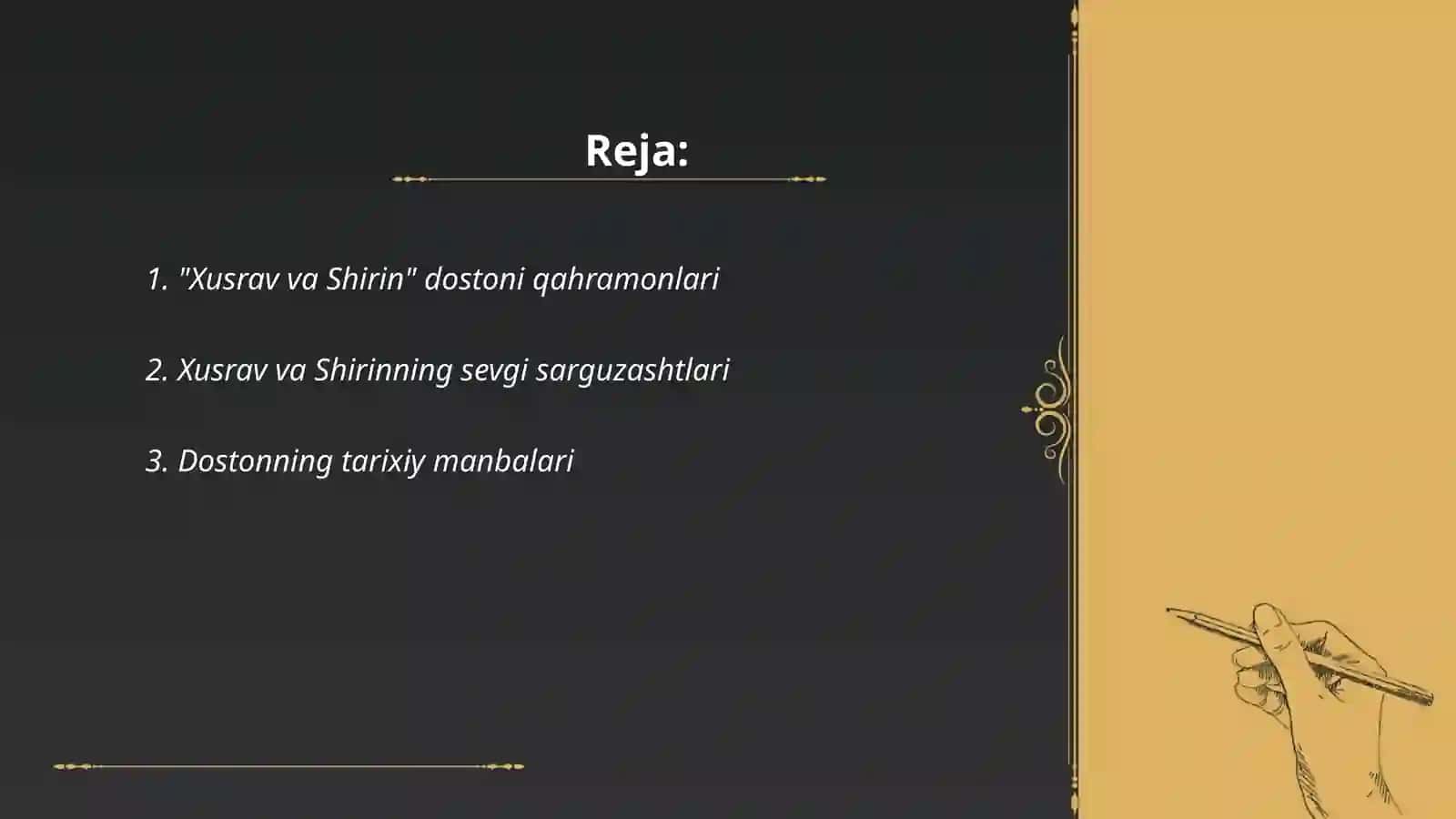 "Xusrav va Shirin" dostoni 2