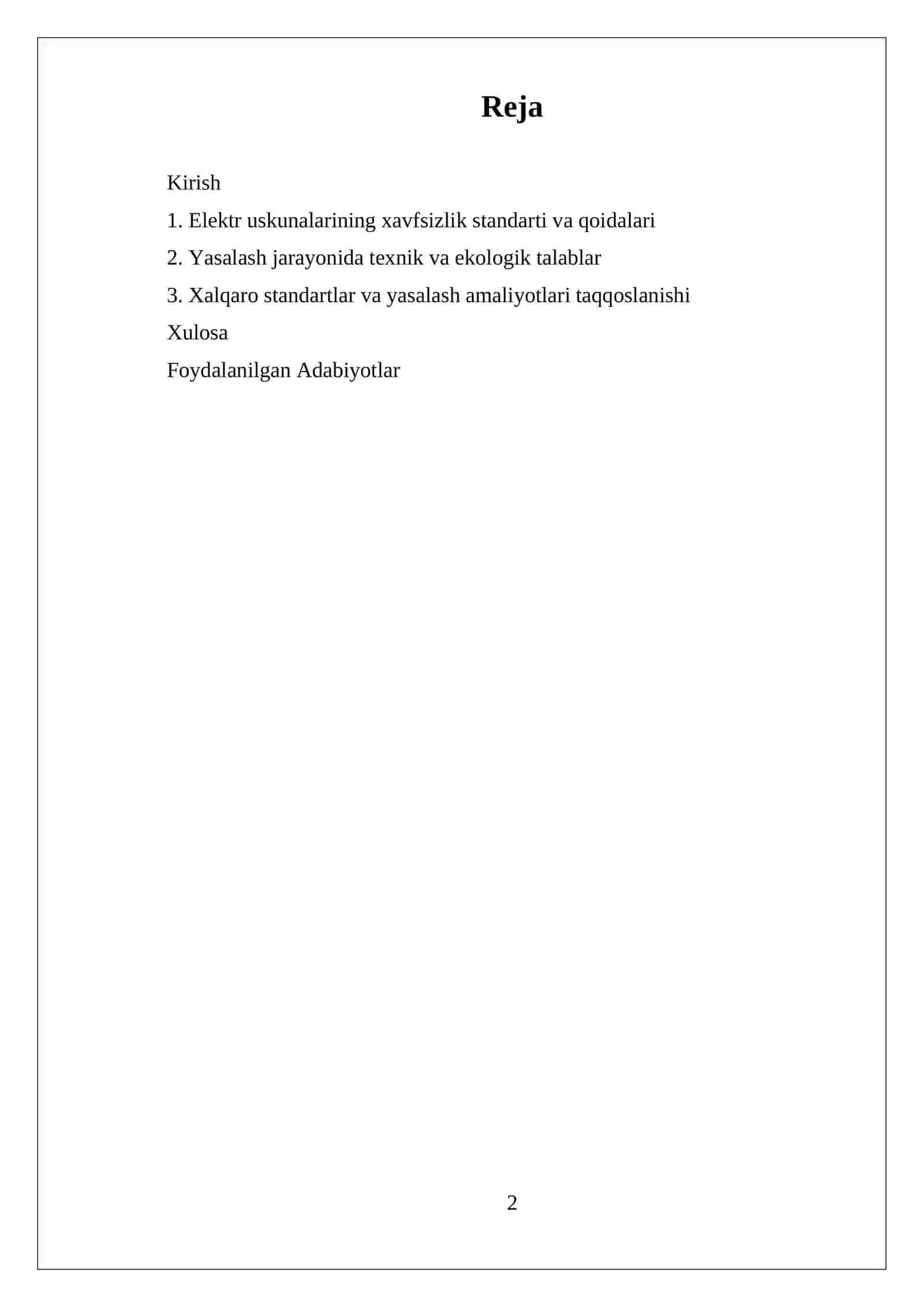 ELEKTR USKUNALARINING MAXSUS YASALISHI 2