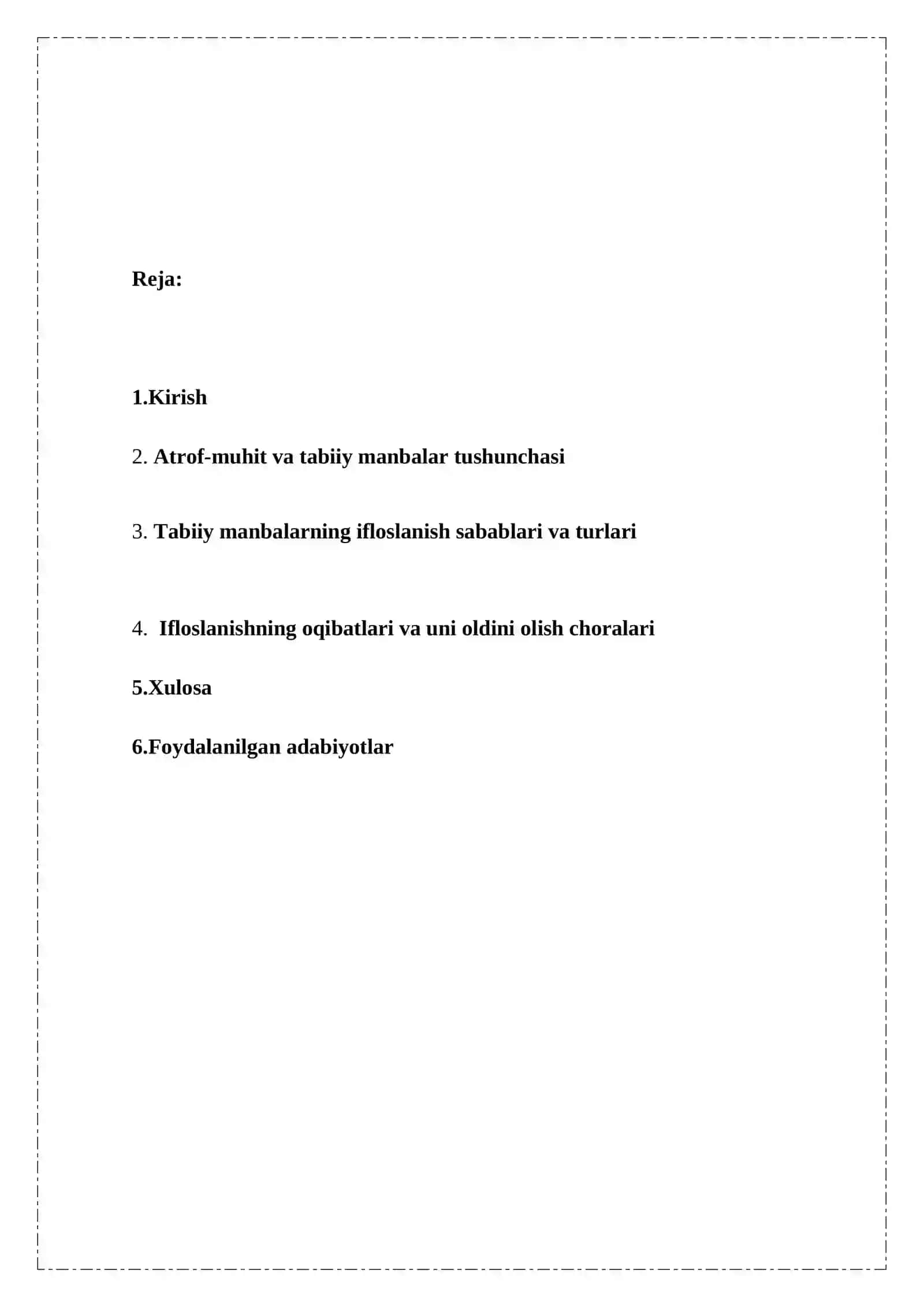 ATROF-MUHITNING TABIIY MANBALARINING IFLOSLANISHI 2