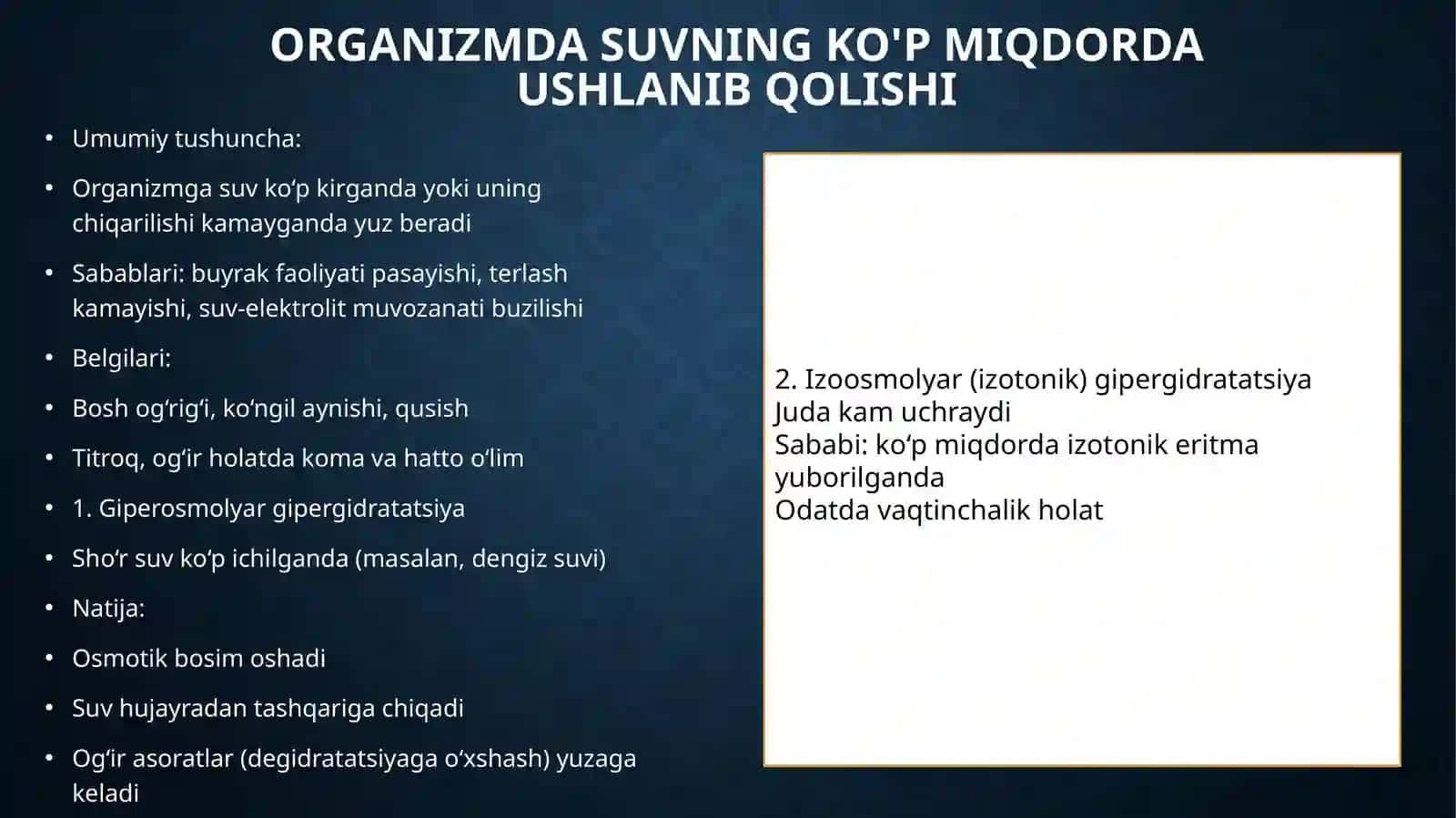 Gemodinamik Buzilishlar Patofiziologiya 2