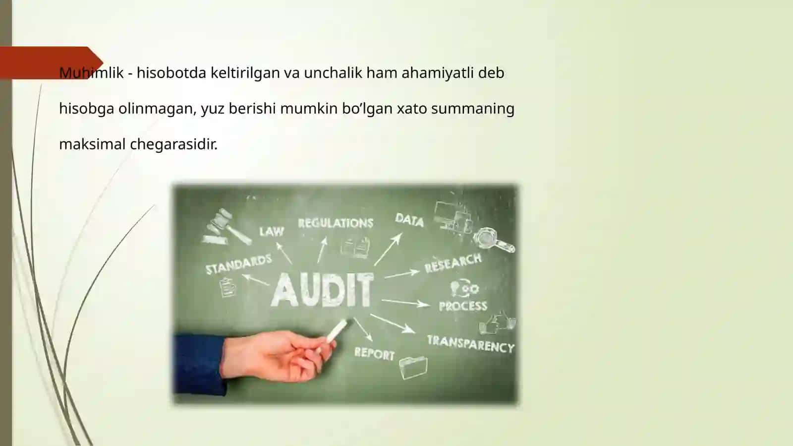 AUDITDAMUHIMLILIK TUSHUNCHASI VA AUDIT TAVAKKALCHILIK 2