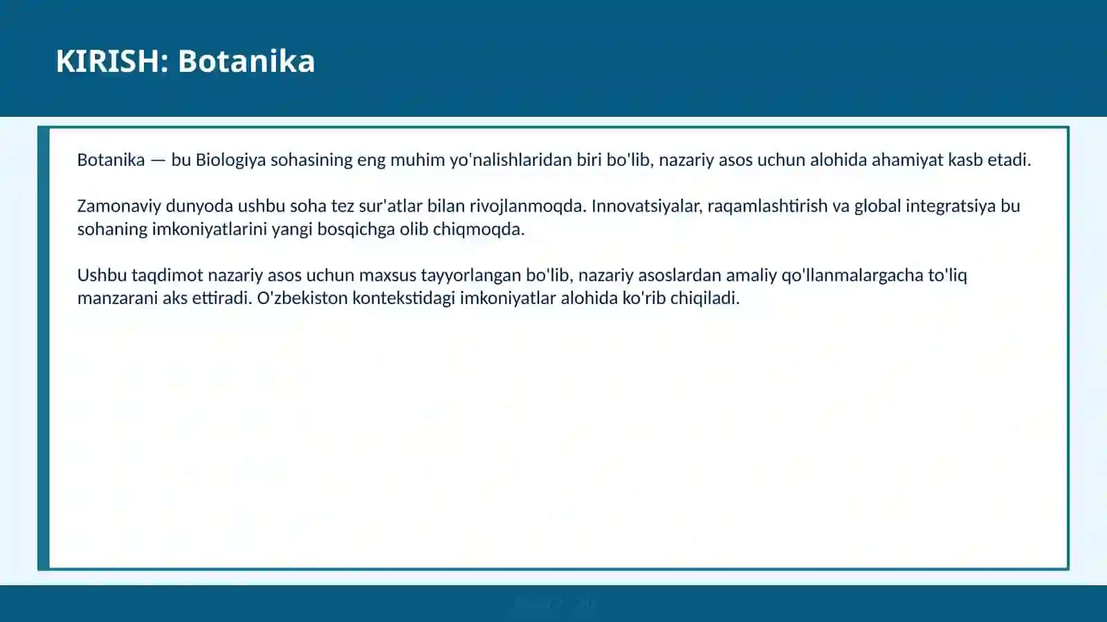Botanika 2