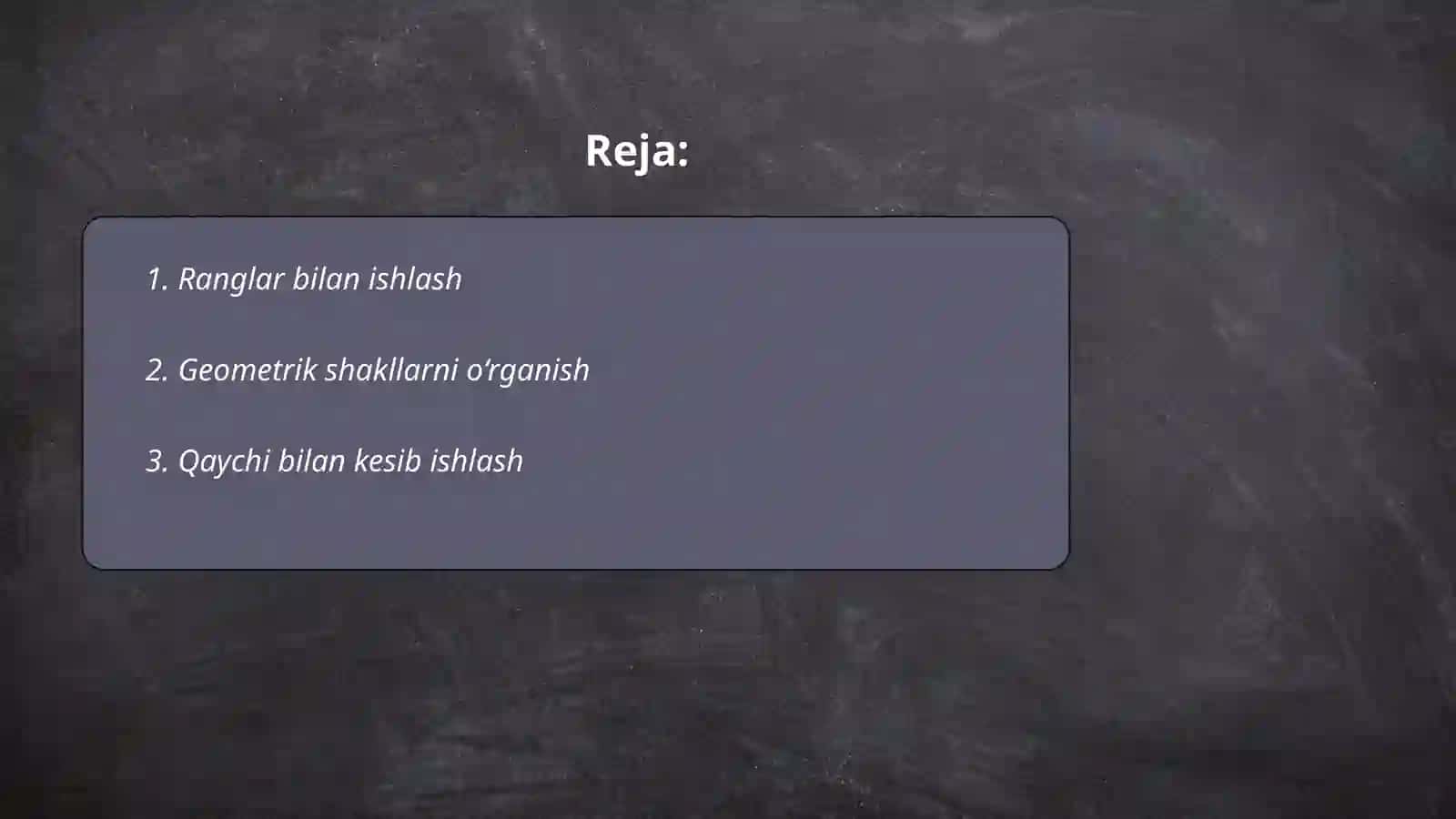 Ranglar bilan ishlash 2