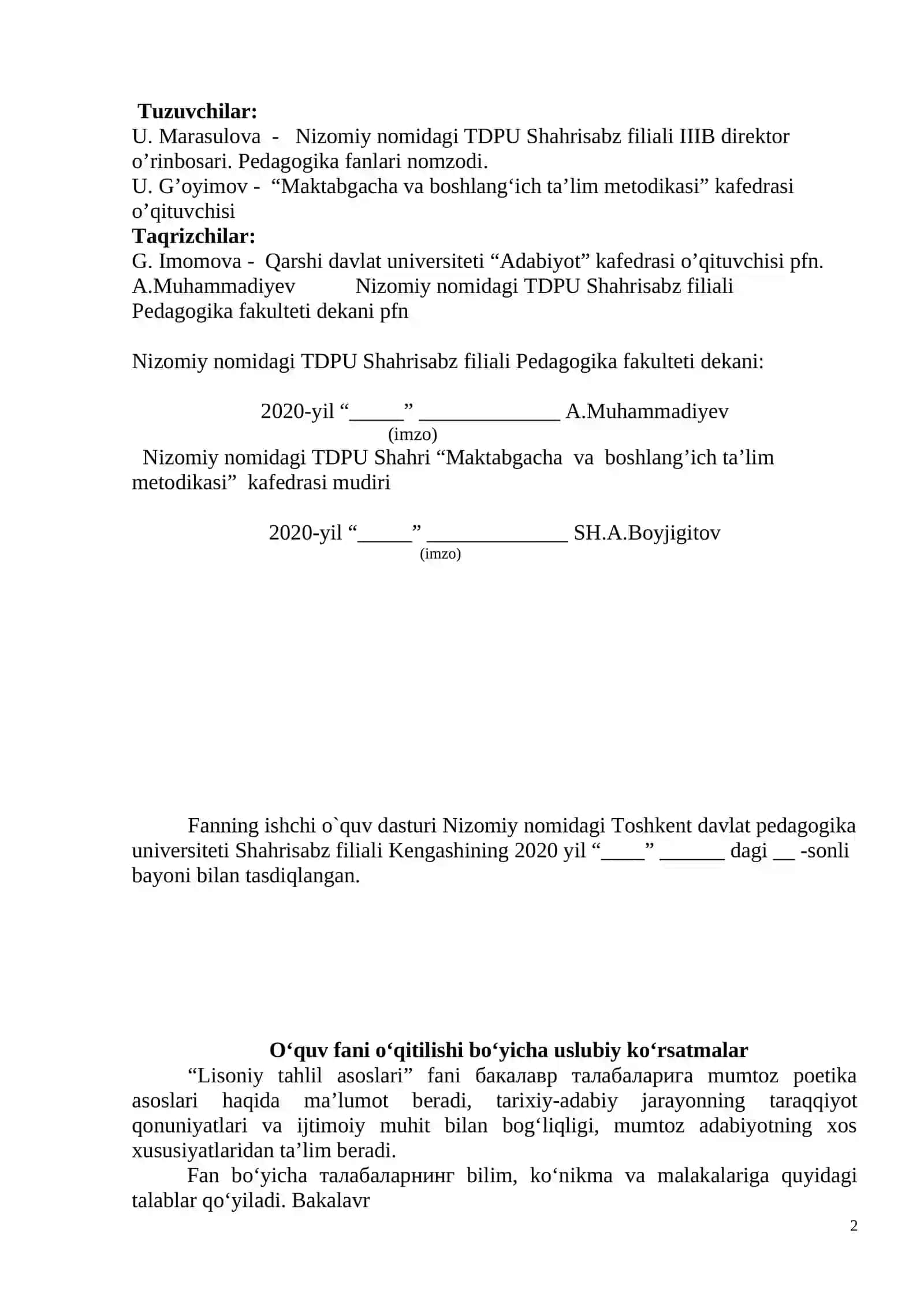 LISONIY TAHLIL ASOSLARI 2