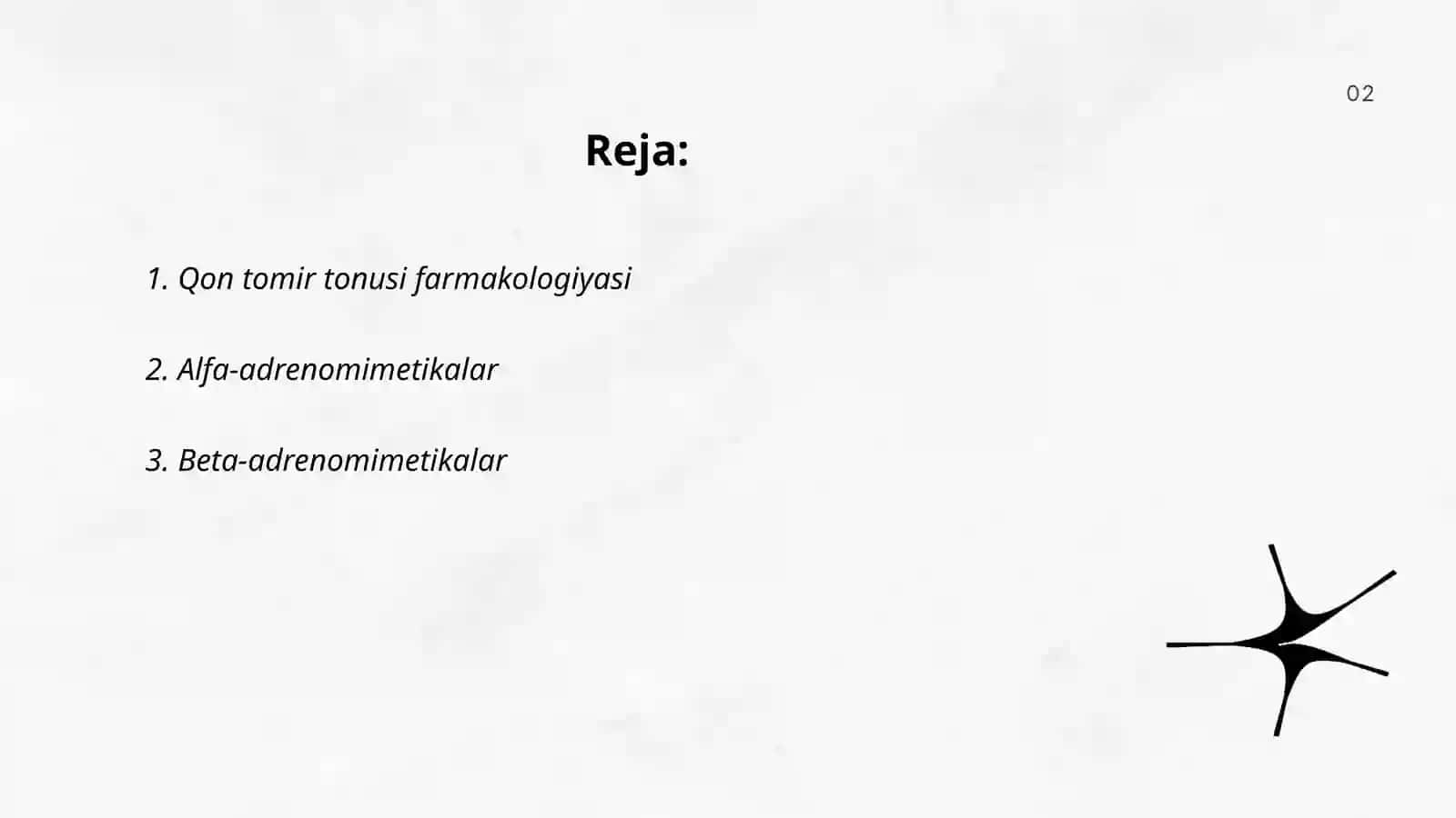 Qon tomir tonusiga ta'sir etuvchi dori vositalari klinik farmokologiyasi 2