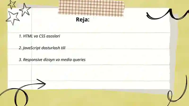 Web texnologiyalar.Web sahifalar yaratish texnologiyalari 2