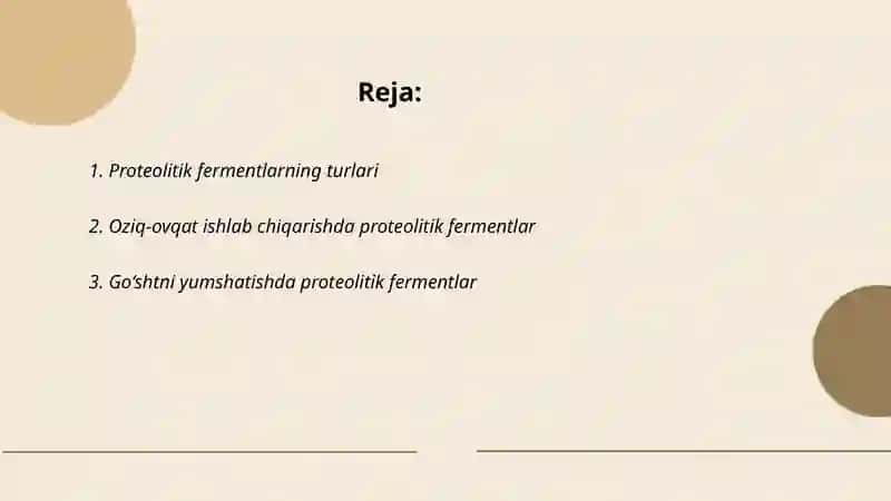 Oziq-ovqat sanoatida proteolitik fermentlar 2