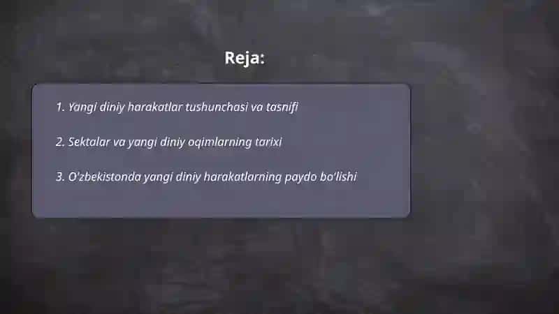 Yangi diniy harakat va sektalar 2
