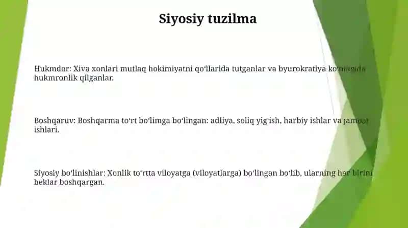 Xix Asrning 70-90 Yillarida Xiva Xonligi 2