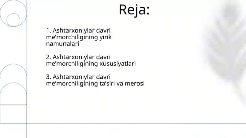Ashtarxonilar davrida binokorlik 2
