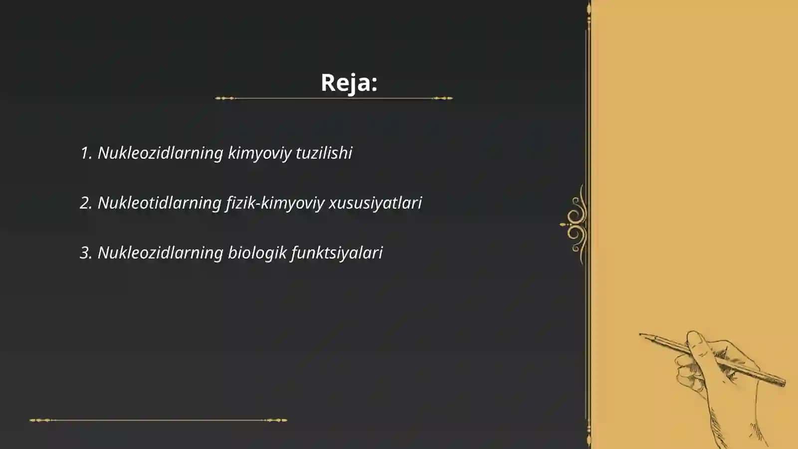Nukleotidlar va Nukleozidlar 2
