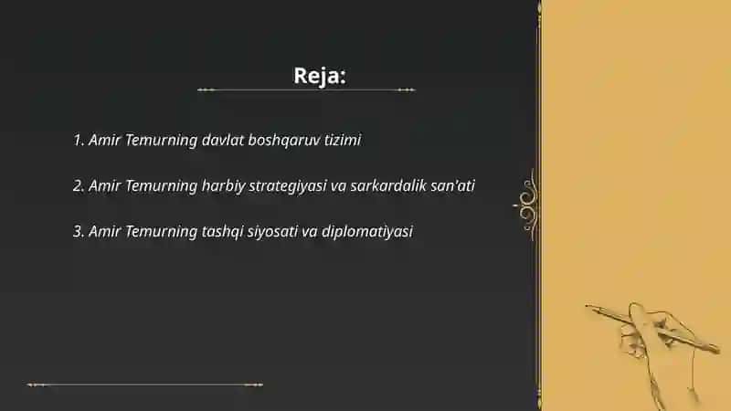 Amir Temur - buyuk davlat arbobi 2