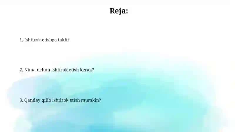 Taklifning maqsadi 2