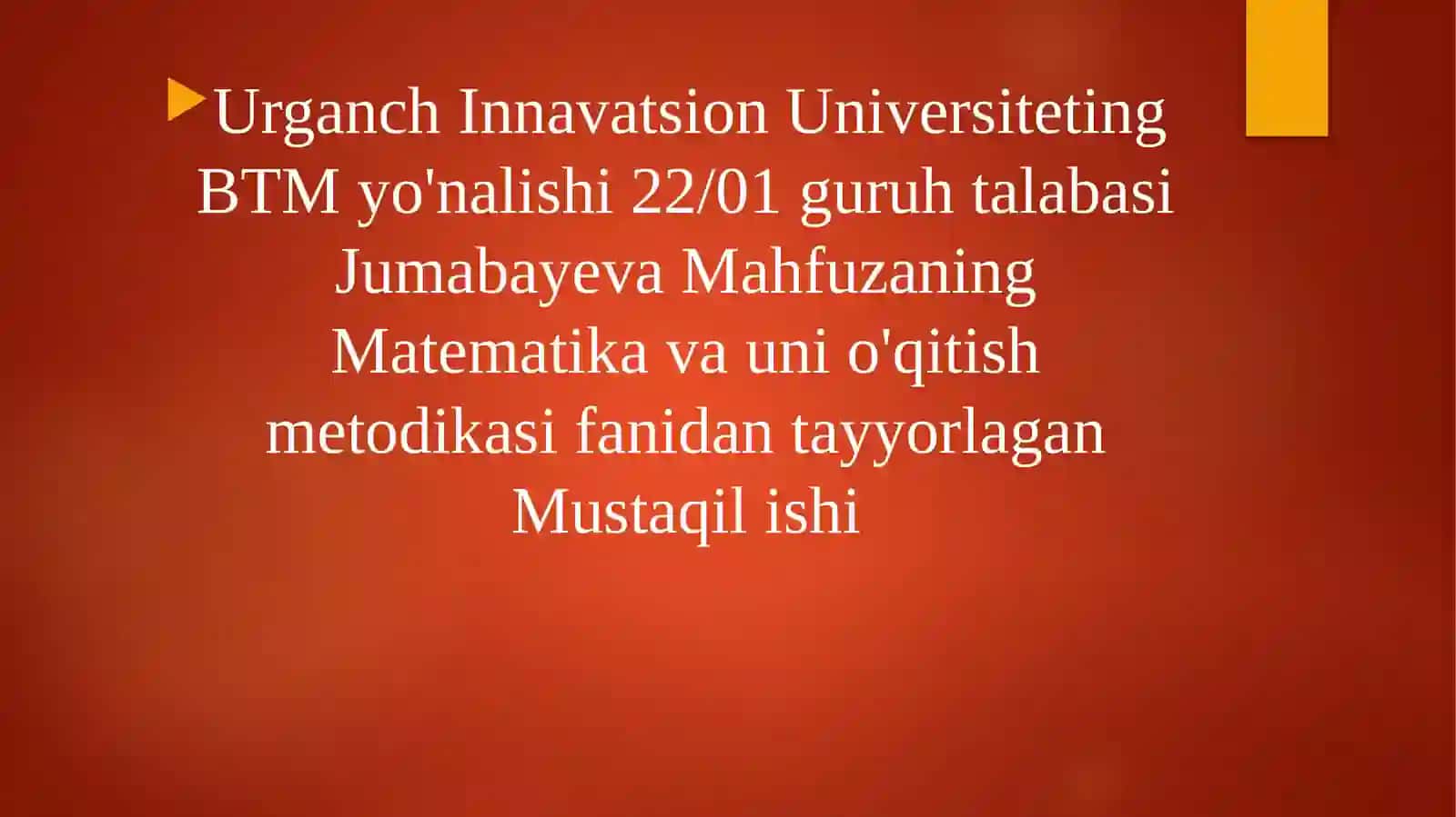 GEOMETRIK MATERIALNI O‘RGANISH METODIKASI 2