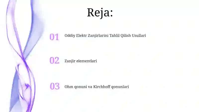 Zanjir elementlari 2