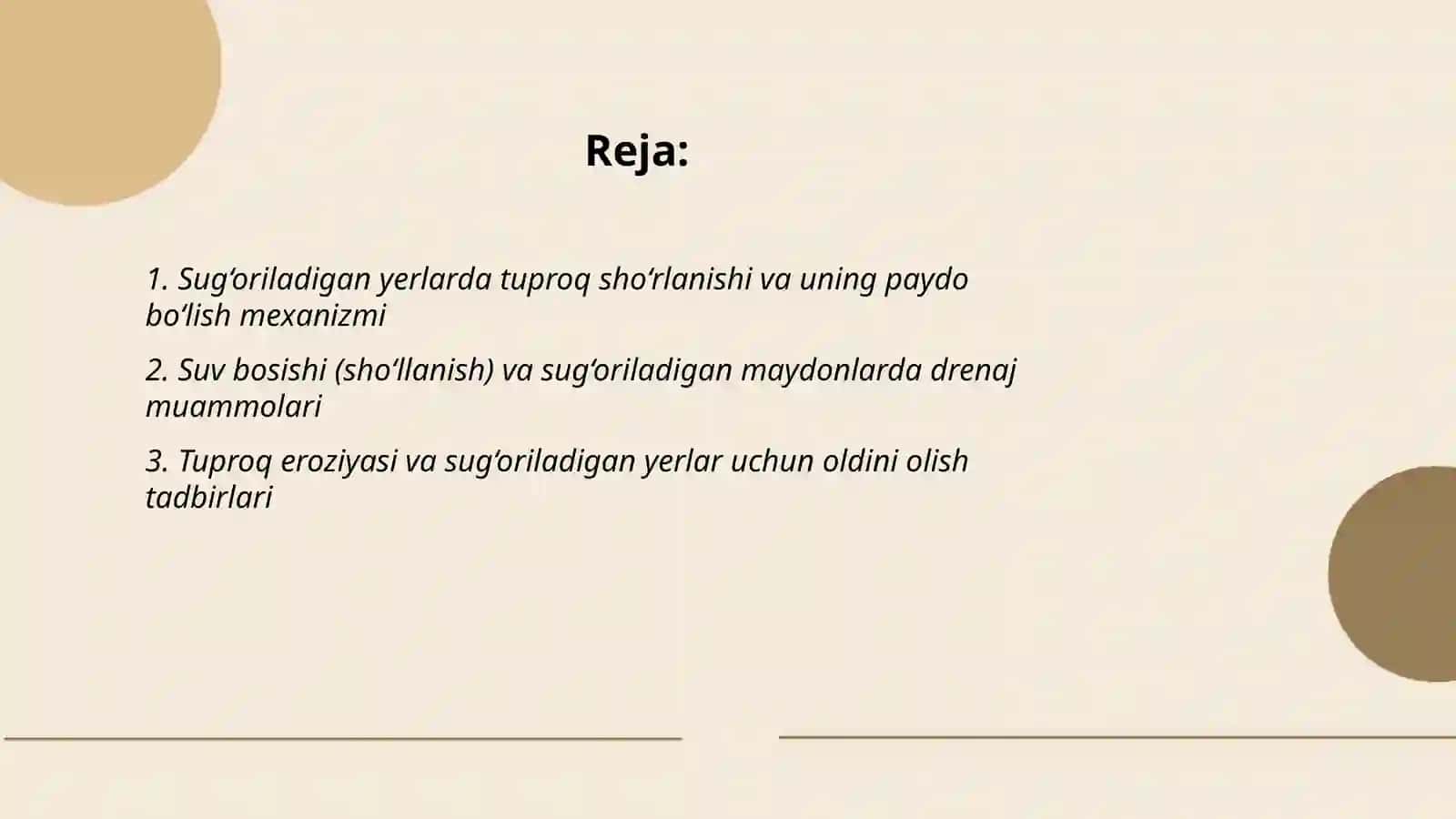 Sug‘oriladigan yerlarning degradatsiyaga uchragan tuproqlari holati va yaxshilash yo‘llari 2