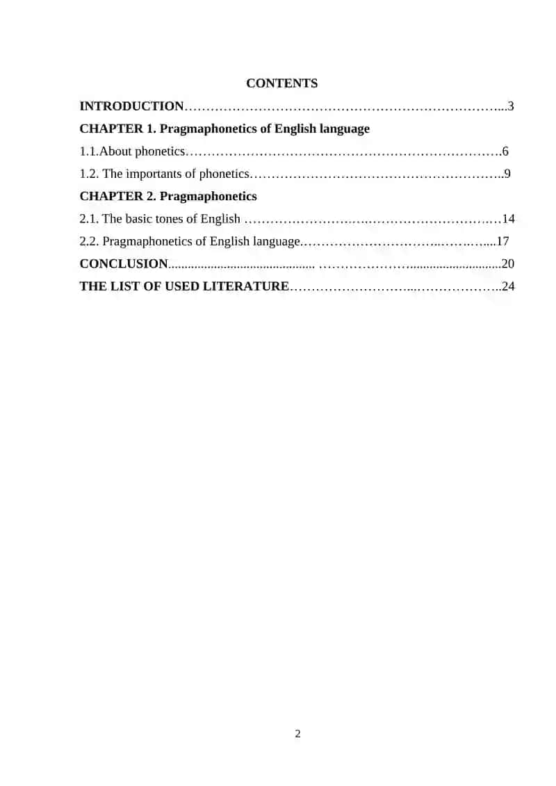 Pragmaphonetics of English language 2