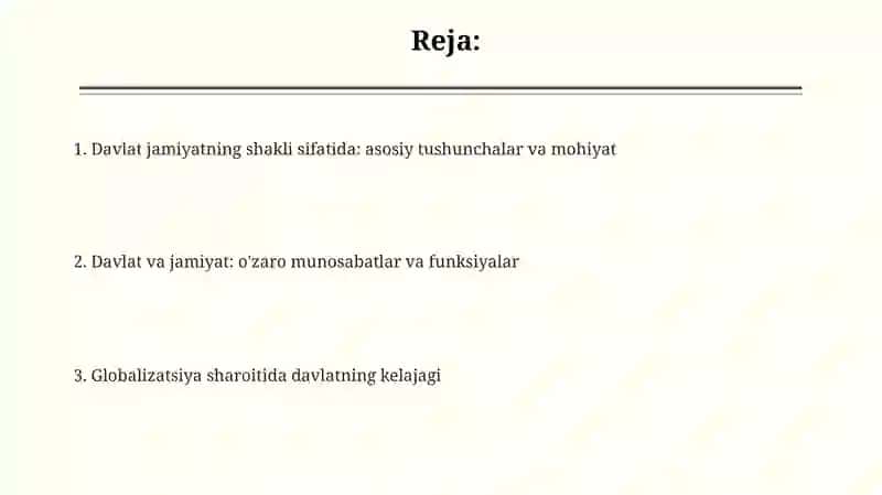 Davlat jamiyatning mavjud bo'lishi bir shakli 2