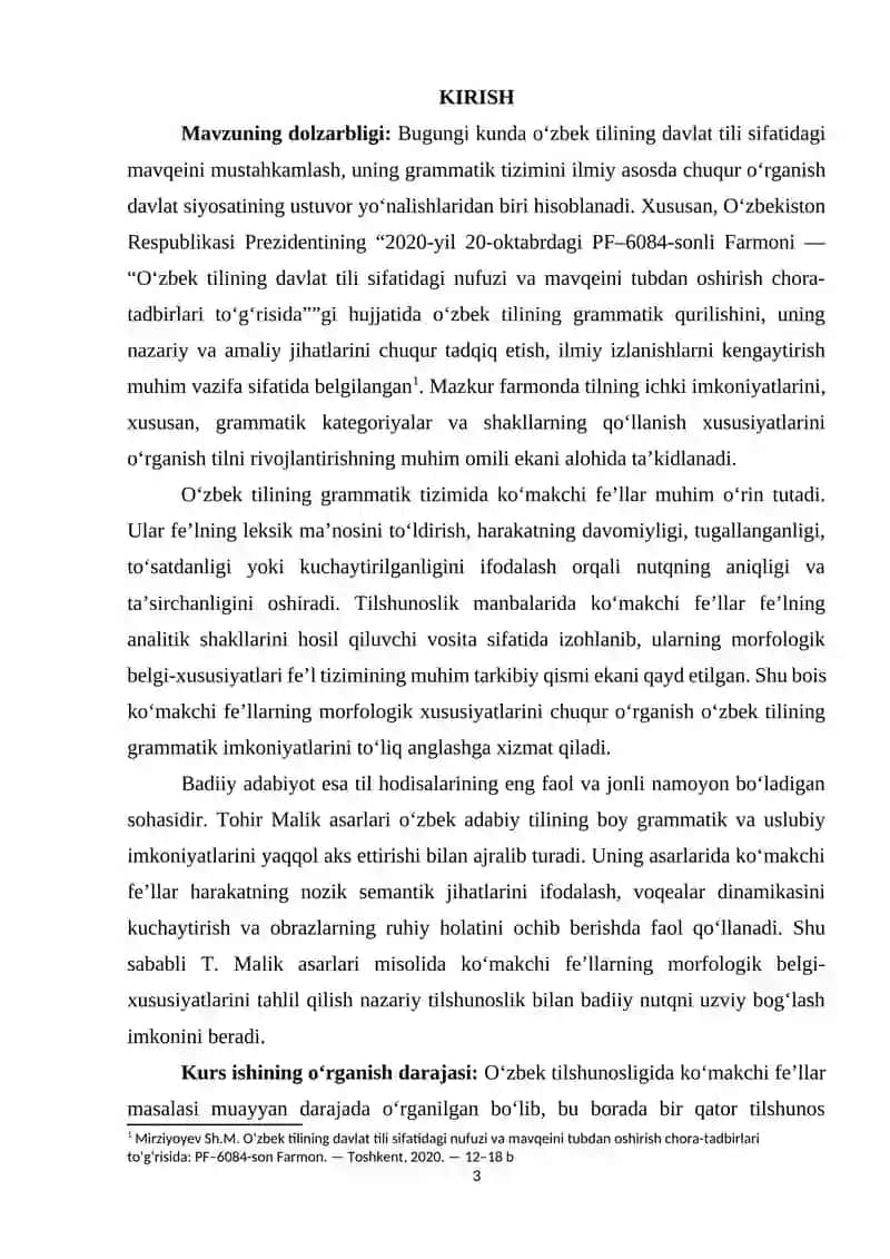 KO‘MAKCHI FE’LLARNING MORFOLOGIK BELGI-XUSUSIYATLARI (T. MALIK ASARLARI MISOLIDA) 2