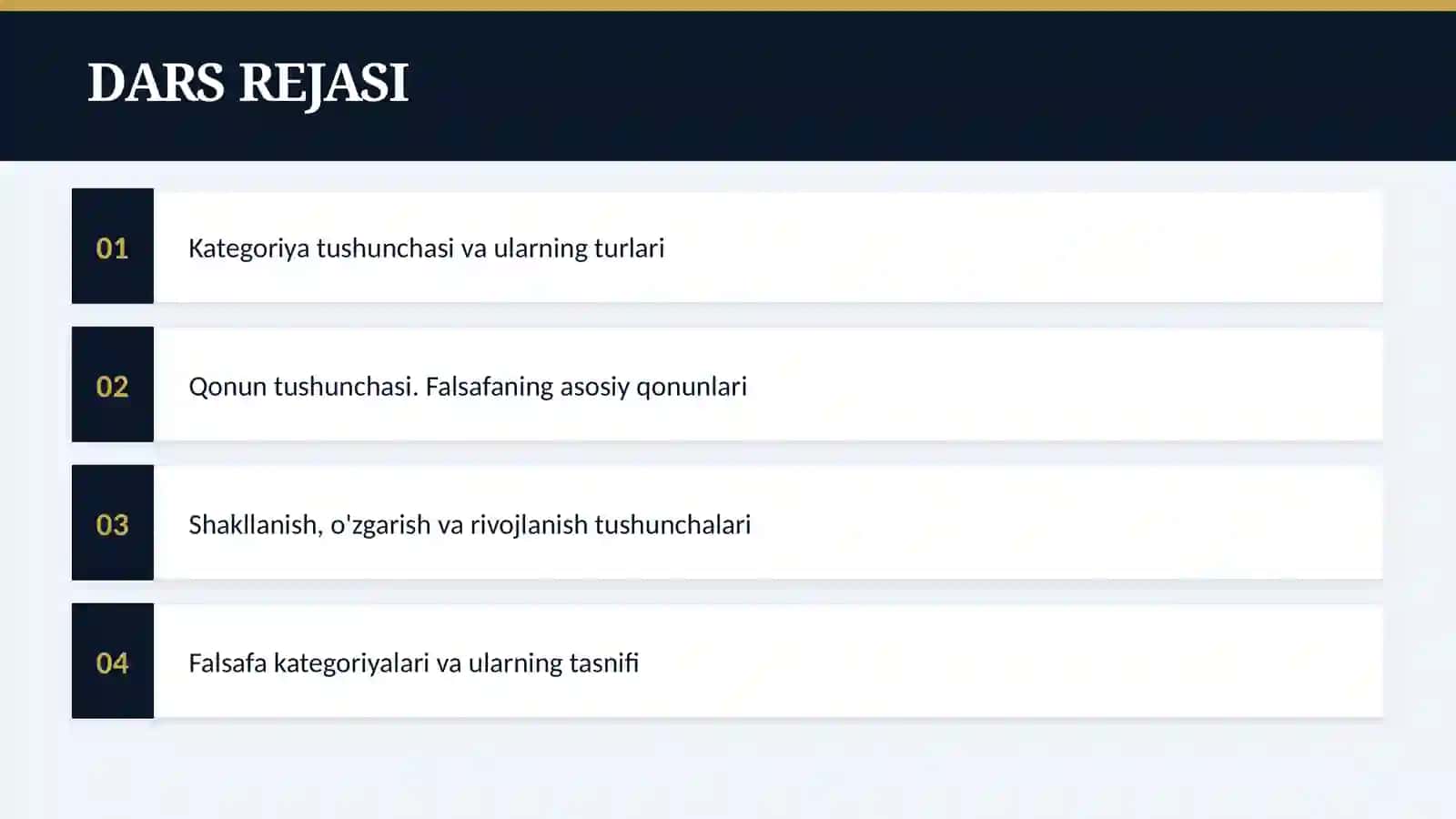 FALSAFA • 5- Rivojlanish Nazariyasi 2