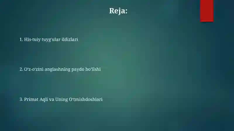 Psixikaning filogenetik taraqqiyoti 2