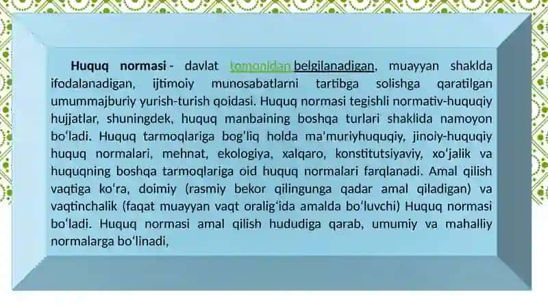 Huquq Ijtimoiy Munosabatlar 2