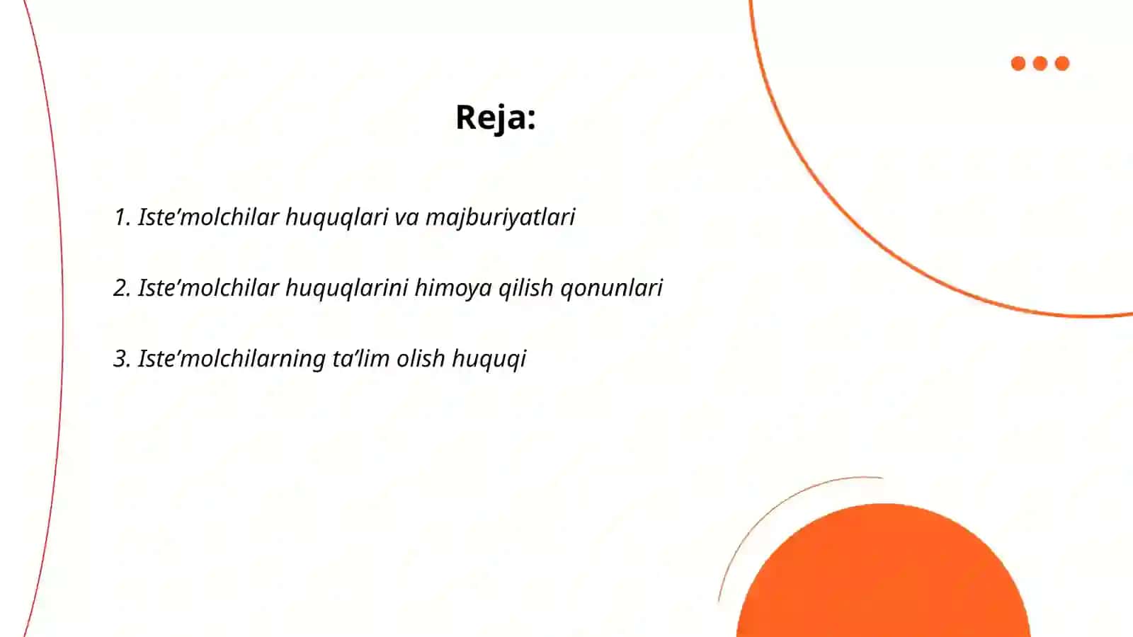 Isteʼmolchilar huquqlarining ustunligi 2
