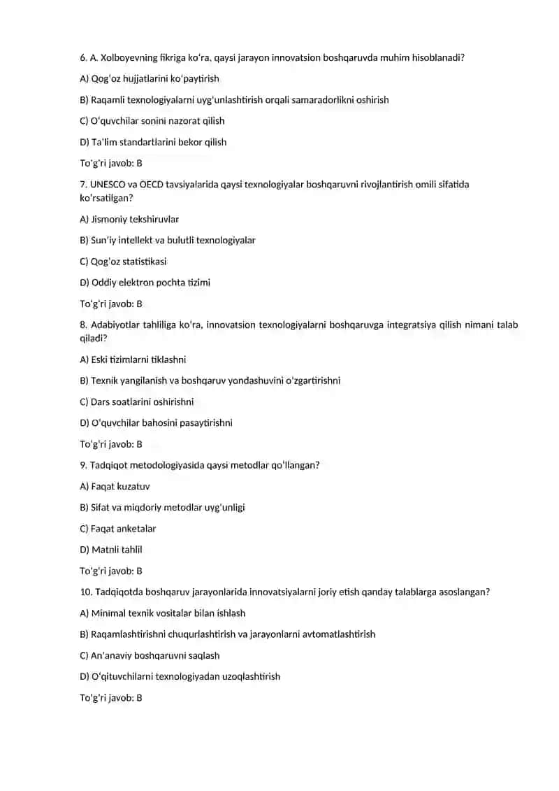 Innovatsion Boshqaruv 2