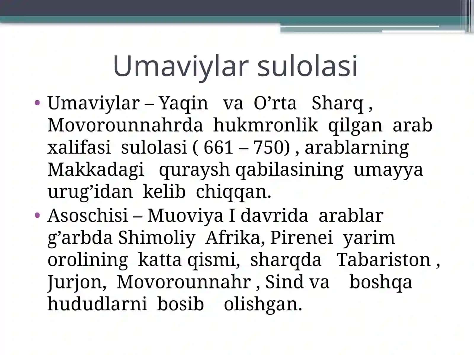 Umaviylar sulolasi 2