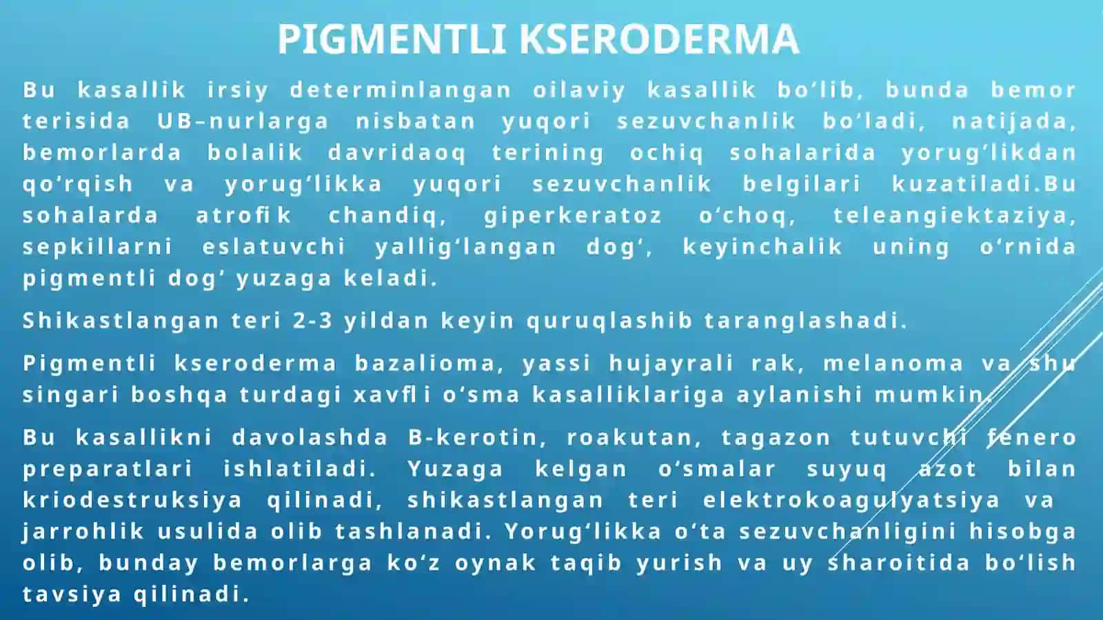 Rak oldi holatlar 2