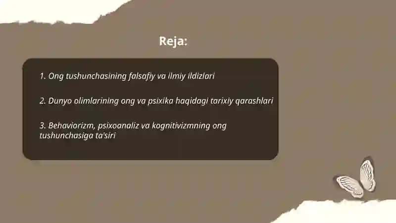 Ong va psixikaning rivojlanishi 2