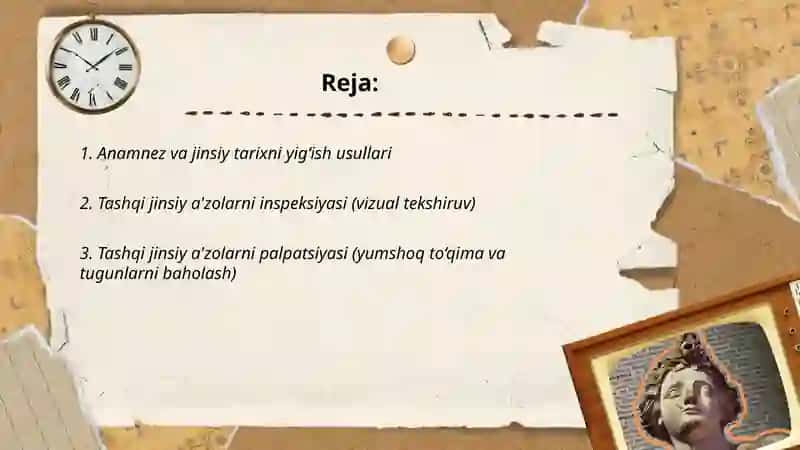 Tanosil kasalliklar jinsiy aʼzolarini klinik tekshirish usullari 2