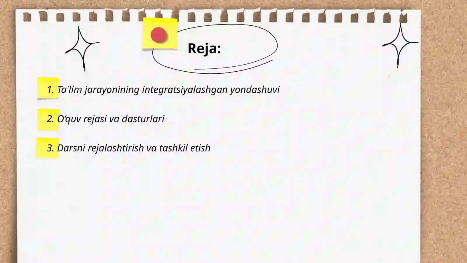 Ta'lim jarayonining integratsiyalashgan yondashuvi 2