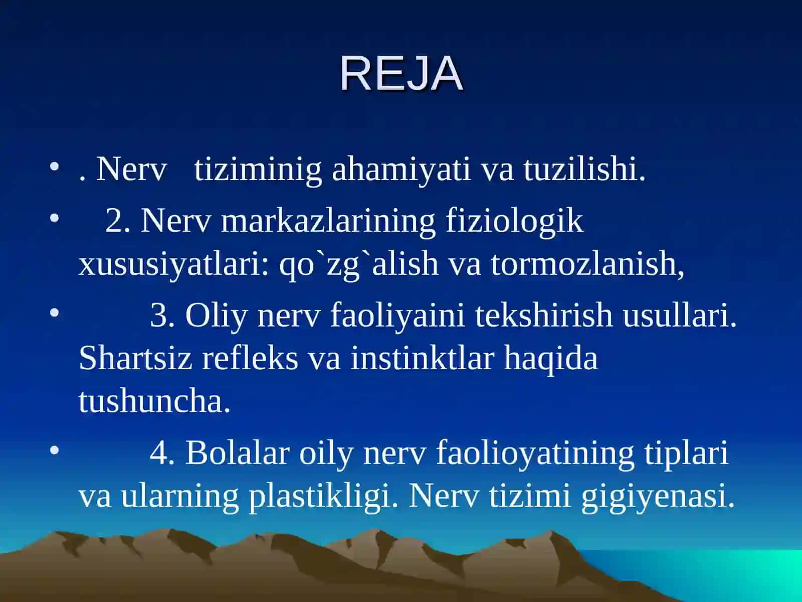 Nerv tizimi anatomiyasi 2