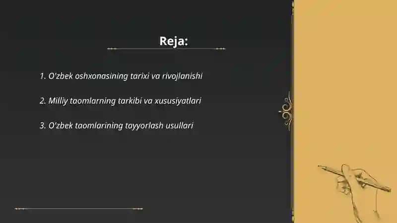 O'zbek oshxonasi tarixi va rivojlanishi 2