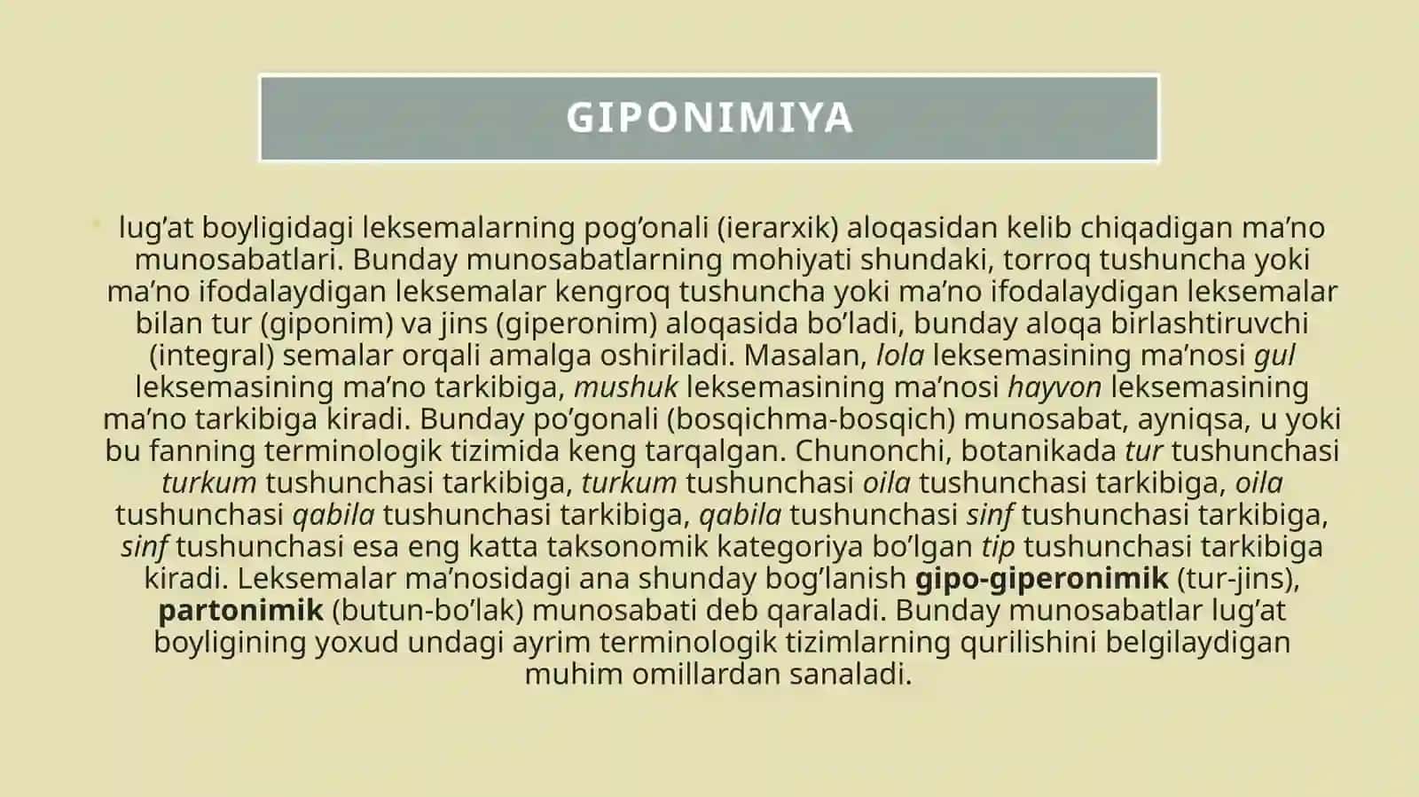 Graduonimiya,giponimiya,partonimiya 2