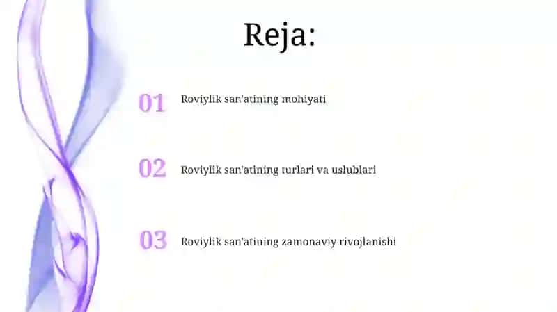 Roviylik San'ati Haqida Tushuncha 2