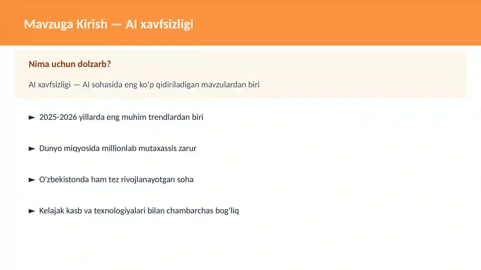 AI xavfsizligi 2