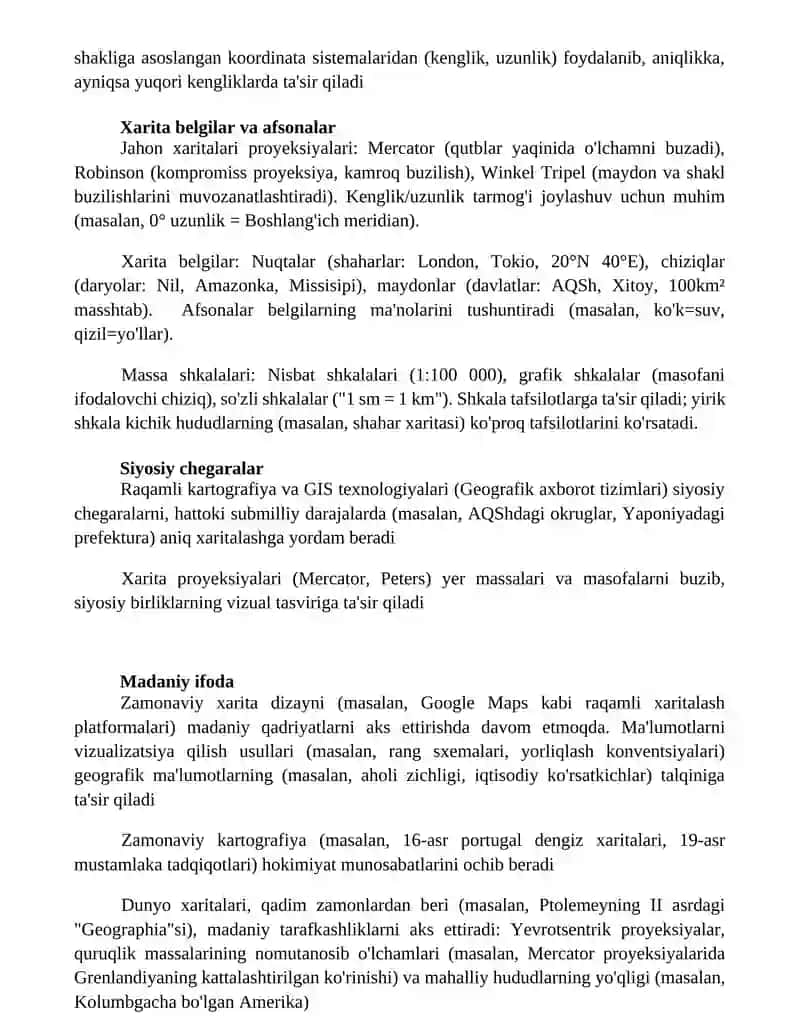 Jahon Xarita Xaritalari 2