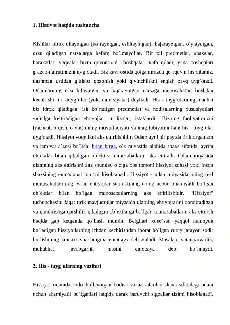 TERAPYERTIK O'ZARO TA'SIRLAR MUHITINI YARATISH HISSIY BO'SHASHISH 2