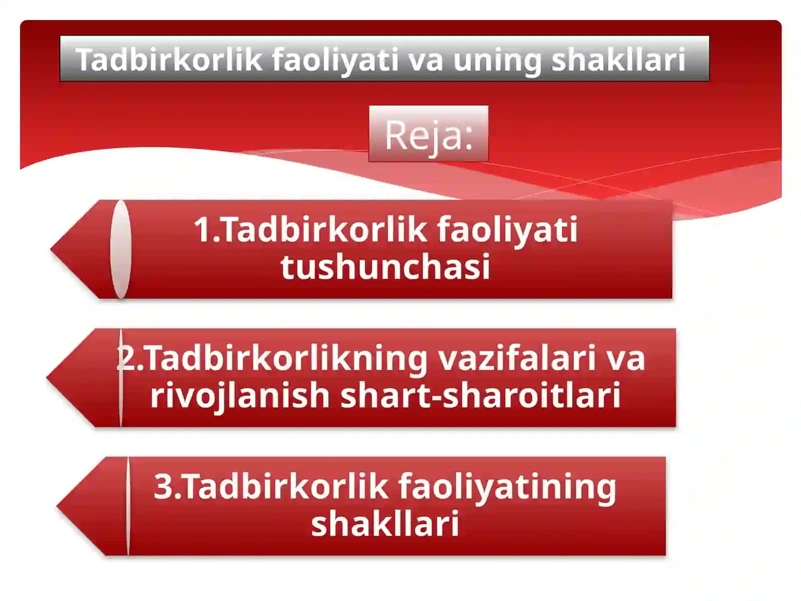Tadbirkorlik faoliyati 2